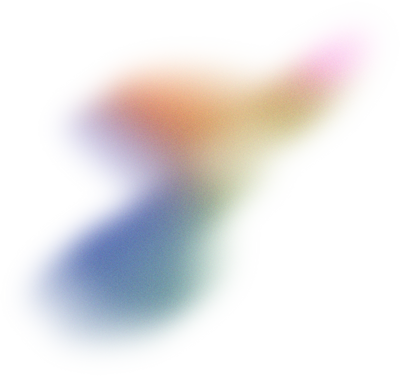 Glowy Gradient Abstract Brush Stroke Blob