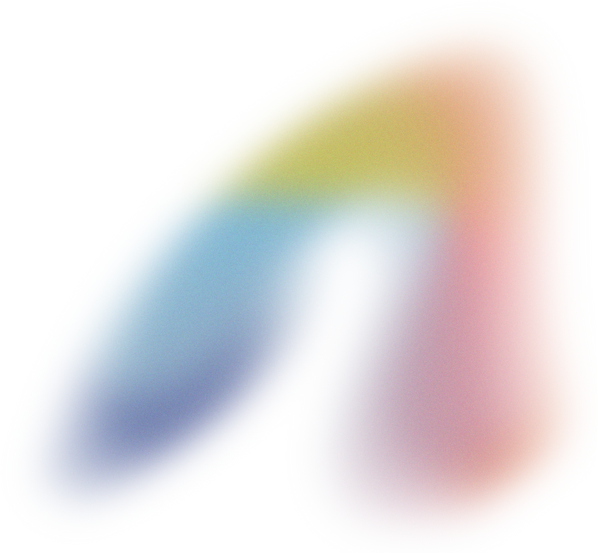 Glowy Gradient Abstract Brush Stroke Blob